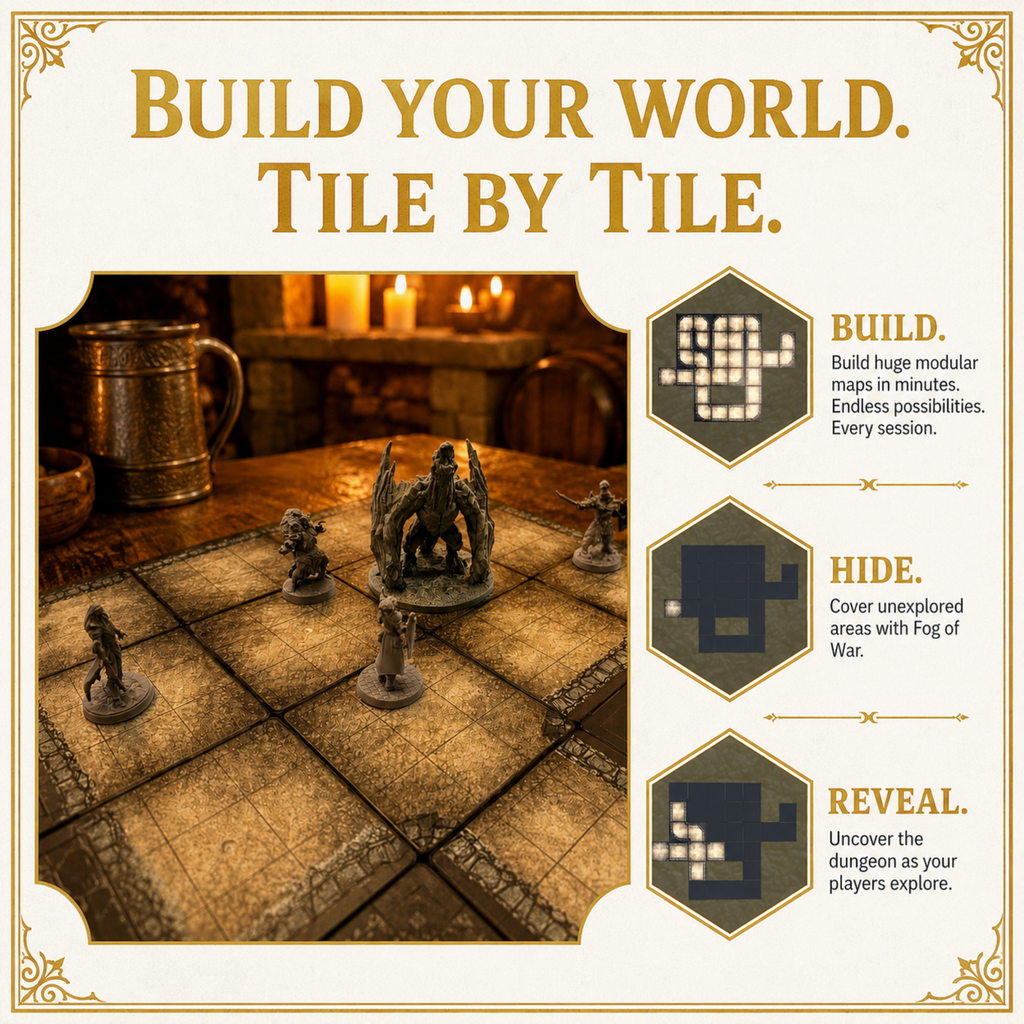 Cavern Depths Modular Dungeon Tiles